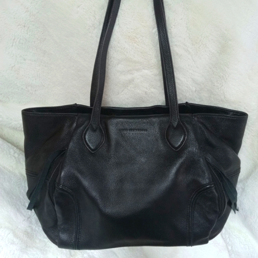 Aimee Kestenberg Chelsea Black Leather Tote Bag